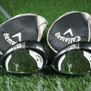 CALLAWAY GOLF SOLAIRE GEMS 5H,6H HYBRID SET W/ WOMENS FLEX GRAPHITE SHAFTS