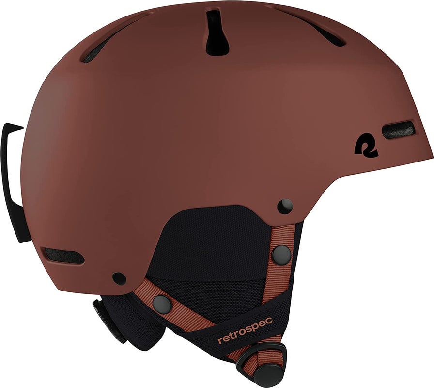 Retrospec Comstock Ski & Snowboard Helmet for Adults, Matte Burgundy, S (52-55cm)