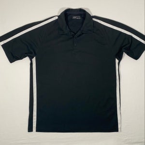 NIKE Golf Fit Dry Size XL Black/White Short Sleeve Performance Polo Shirt