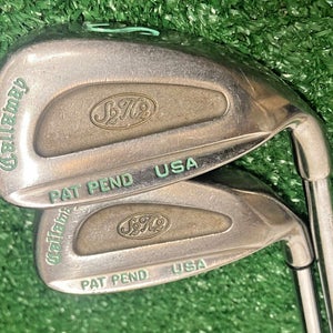 Callaway S2H2 Pitching and Sand Wedge Set RH Gold Plus Ladies Steel ~34" Nice