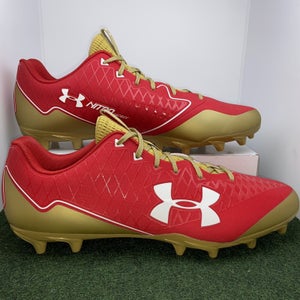 New Men's Size 15 Low Top Molded Football Cleats Under Armour Nitro Select