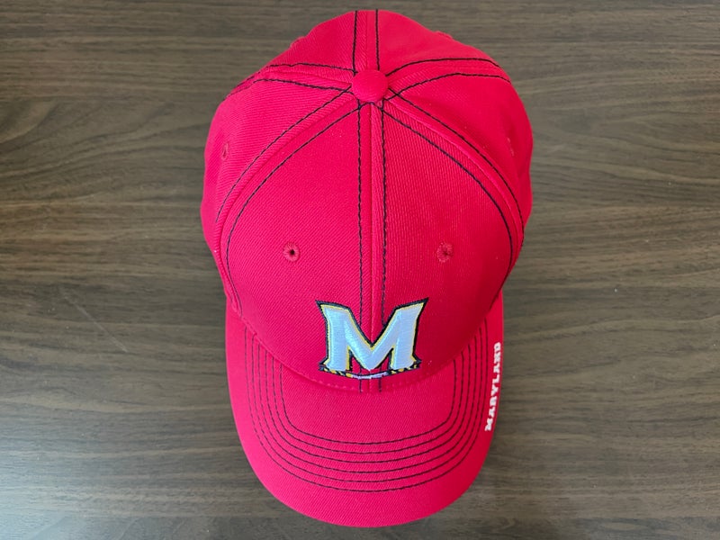 Men's Under Armour Black Maryland Terrapins Baseball Flex Fit Hat Size: Medium