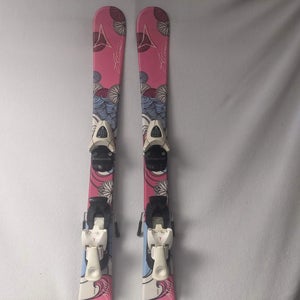 Atomic Sweet Stuff Girls Skis w/Atomic Bindings Size 90 Cm Color Pink Condition