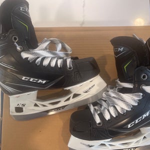 Used CCM Regular Width  Size 1 RibCor Platinum Hockey Skates