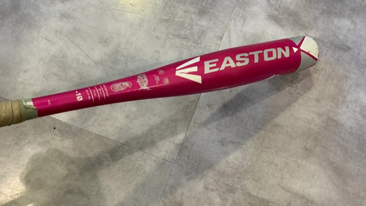 Used Easton Pink Sapphire Alloy Bat -10 17OZ 27"