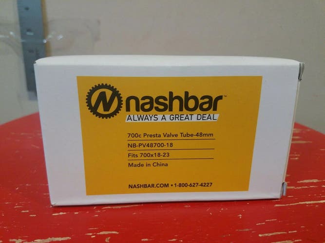 Nashbar Always A Great Deal 700c Presta Valve Tube - 48 Mm Fit 700x 18-23...