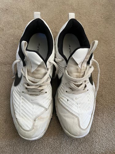 Nike womens shoes 8.5 white with black swoosh