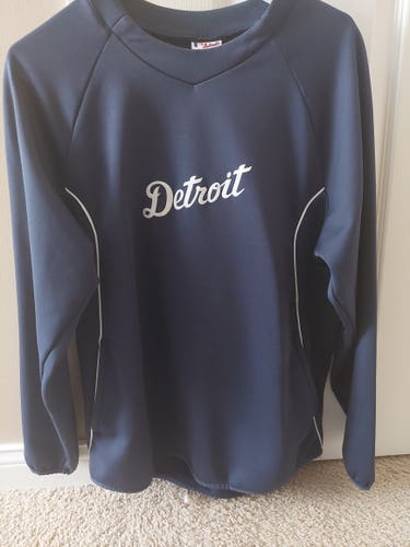 Mens Medium Detroit Tigers Fleece Pullover