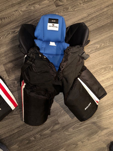Northeastern University Bauer Nexus Pro Stock Pants Medium *Small Hole, Easily Fixable*