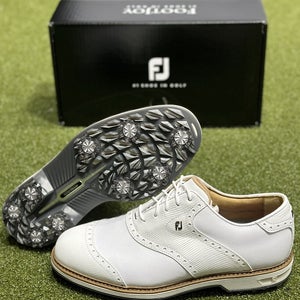 FootJoy 2023 DryJoys Premiere Wilcox Golf Shoes 54322 White 9.5 Wide EE #90319