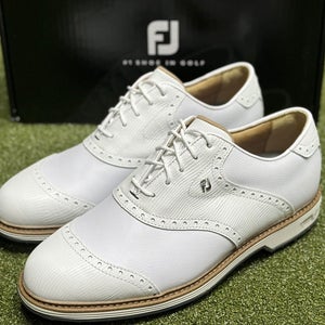 FootJoy 2023 DryJoys Premiere Wilcox Golf Shoes 54322 White 11 Wide EE #90322