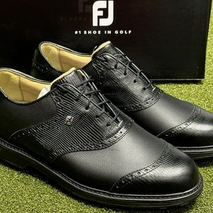 FootJoy 2023 DryJoys Premiere Wilcox Golf Shoes 54326 Black 9.5 Wide EE #90337