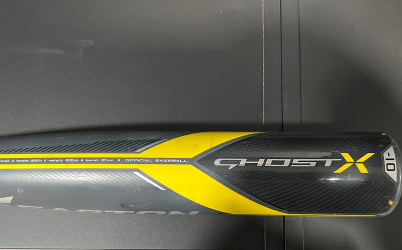 Used 2018 Easton Composite Ghost X Bat (-10) 22 oz 32"