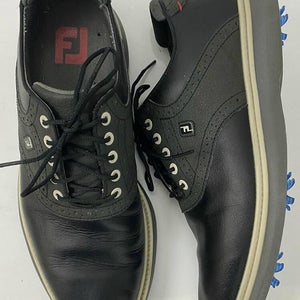 Footjoy Mens Black 57904 Golf Shoes Size 9 M EUC