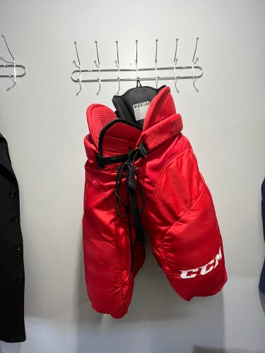 Senior Medium New Red CCM Pro Stock HP45 Hockey Pants