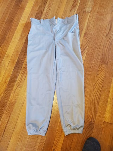 Baseball Gray Youth Boy's Used XL Adidas Game Pants