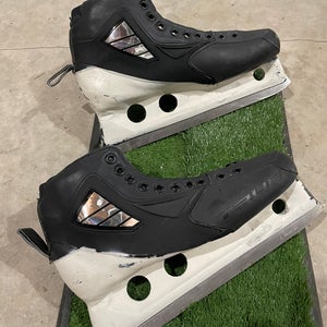 Used True Regular Width Pro Stock Size 8.5 Custom Pro Hockey Goalie Skates