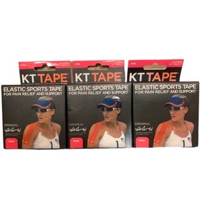 New Kinesiology KT Tape, Pink, Set of 3 Boxes, 14strips per Box