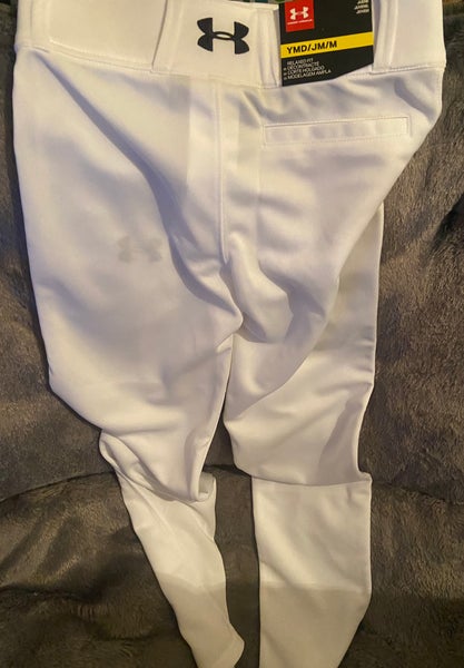 White New XS Under Armour Game Pants
