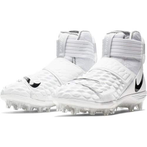 New Men's Size 16 Molded Football Cleats Nike Force Savage Elite 2 WhiteAH3999-100