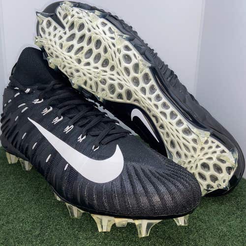 New Men's 14.5 Molded Football Cleats Nike Alpha Menace Elite TD AJ6547-002 Black