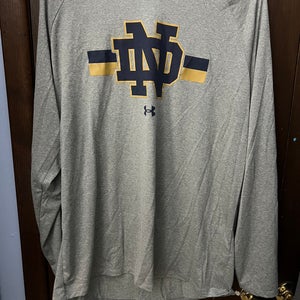 Under Armour Notre Dame Gray Shirt (2XL)