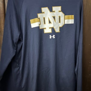 Under Armour Notre Dame Navy Blue Shirt (2XL)