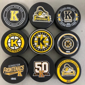 Kingston Frontenacs OHL official pucks