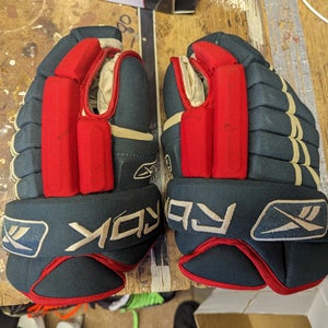 MN Wild Color Used Reebok Gloves 15"