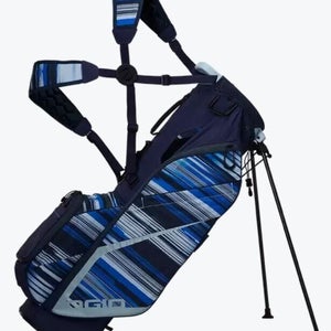 OGIO Fuse 4 Double Strap Stand Carry Golf Bag 4-Way Warp Speed Navy New #88046