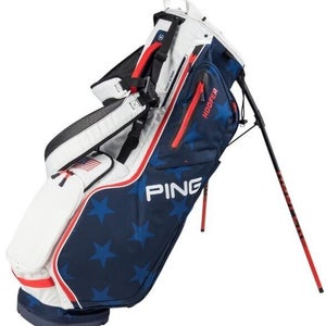 PING Hoofer Stand Carry USA Golf Bag 5-Way Divider Red/White/Blue New #88089