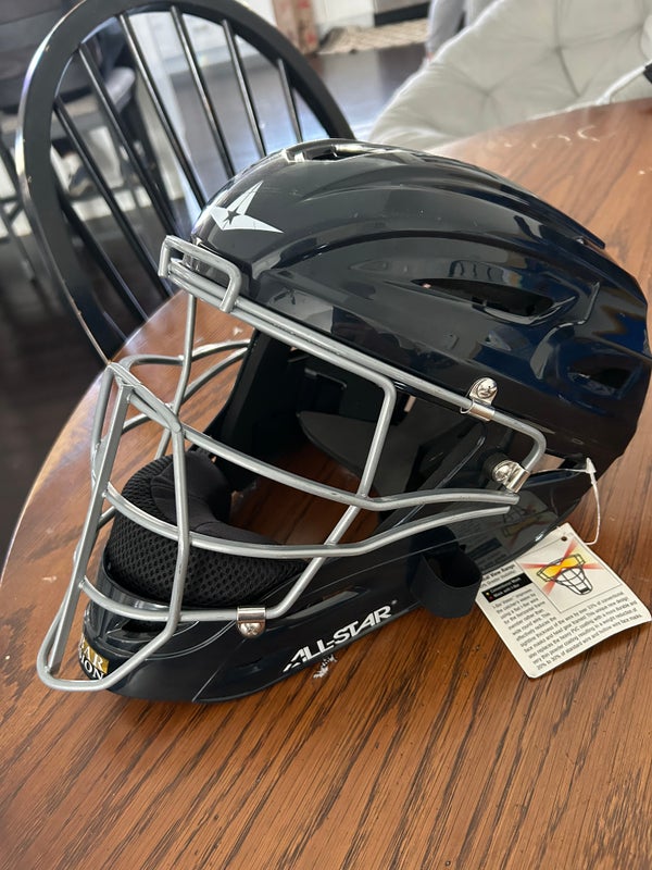 New Navy Blue Pro-SRZ Catcher's Two Piece Mask