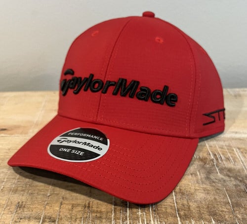 TaylorMade TM23 Tour Radar Golf Cap Hat Adjustable Red