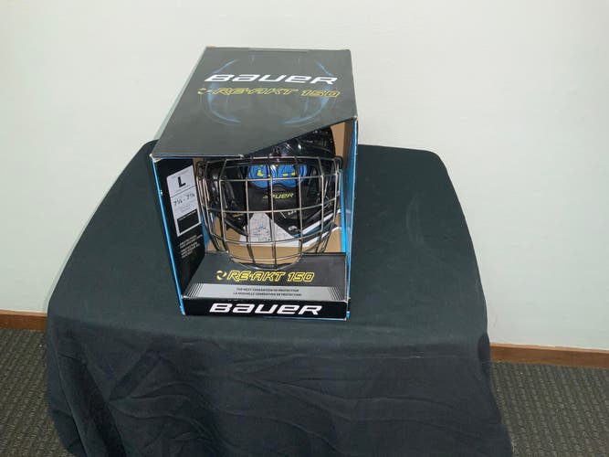 New Large Bauer Re-Akt 150 Helmet Black