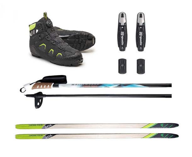 Whitewoods Adult 802 NNN Cross Country Ski Package, 177cm (skiers 121-150 lbs)