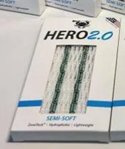 ECD Lacrosse HERO 2.0 Striker Mesh Piece- 2 Pieces Kelly Green