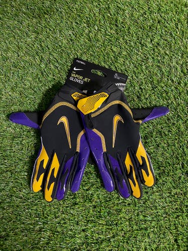 Nike Vapor Jet NFL Dalvin Cook PE Football Gloves Vikings Team Issue Sz XL NEW