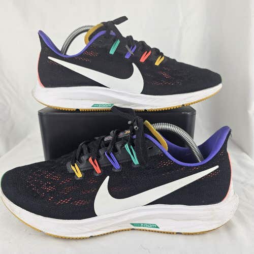 Nike Womens Air Zoom Pegasus 36 CK0820-001 Black Running Shoes Sneakers Sz 10.5