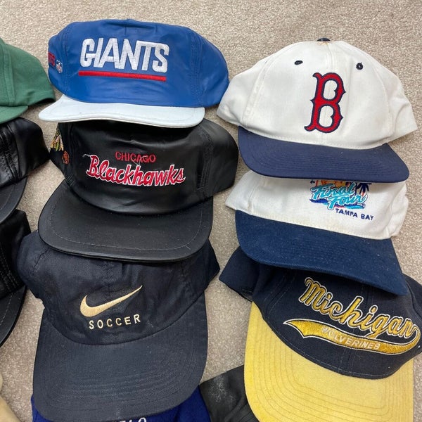 Hat Lot Baseball Cap 80s 90s Restore Group 21 MLB NFL NBA USA Vintage  Snapback