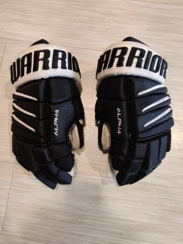 Used Warrior Alpha Pro Gloves 13" Pro Stock Kris Letang Specs