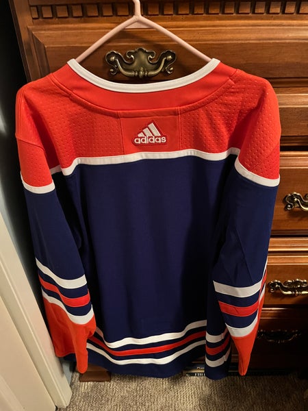 adidas Oilers Vintage Crew Sweatshirt - Grey, Men's Hockey