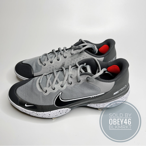 Nike Alpha Huarache Elite 3 Low Baseball Cleats Grey 14