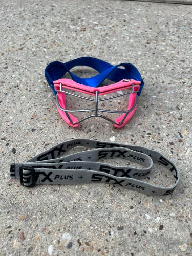 Used Pink STX 4Sight+ Lacrosse Goggles