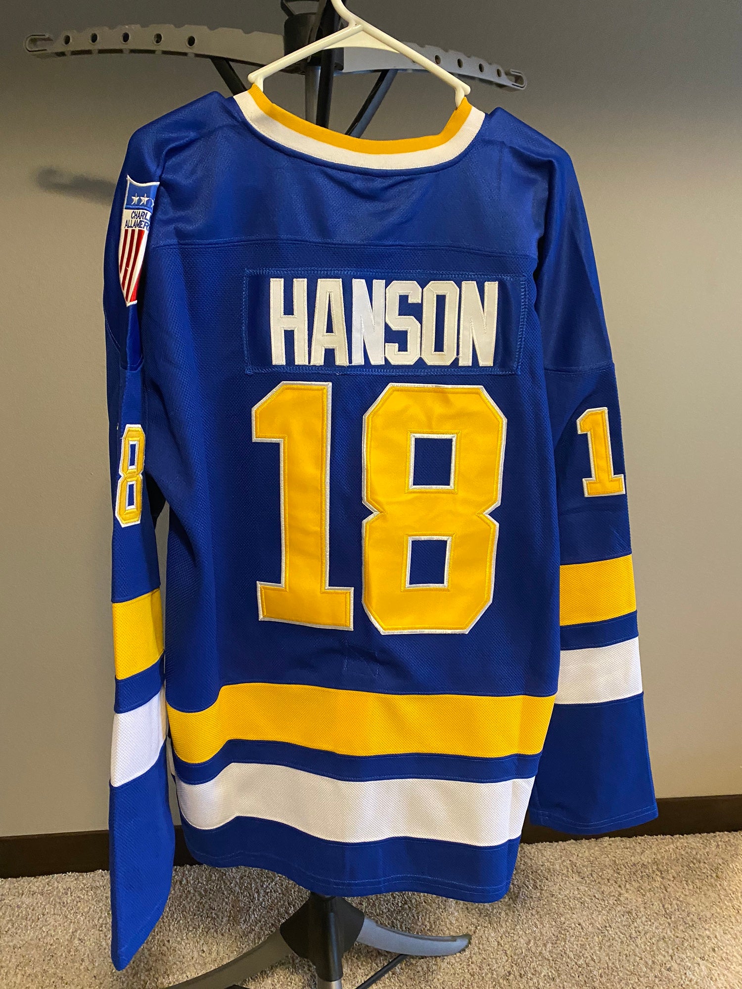 Hanson Brothers #16 #17 #18 Charlestown Chiefs Slap Shot Movie Hockey  Jerseys!