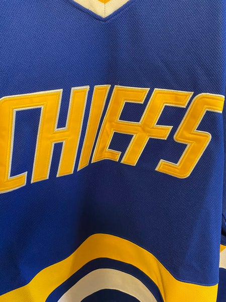 Hanson Brothers Autographed Slap Shot Movie Chiefs (Blue #18