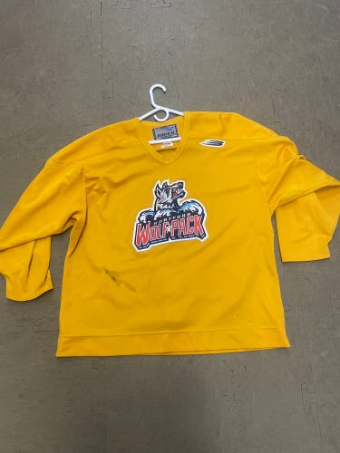 Yellow Used Size 56 Bauer Jersey (Hartford Wolfpack)