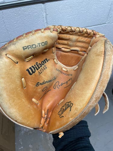 Wilson Pro-Toe left handed catchers mitt