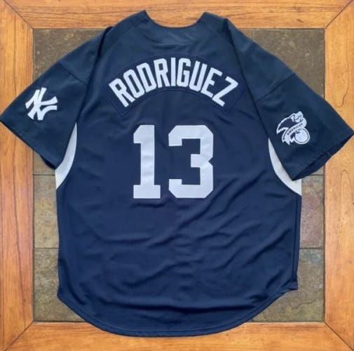 New York Yankees Alex Rodriguez Blue New XL Nike Jersey