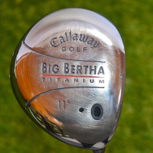 Callaway	Big Bertha Titanium	11 driver	RH	44.5"	Graphite	Regular	Golf Pride