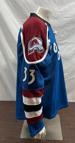 PATRICK ROY COLORADO AVALANCHE AWAY REEBOK PREMIER HOCKEY JERSEY